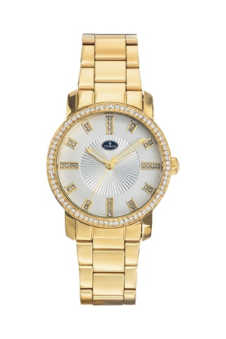 Stalen Quartz Horloge - Goudkleurig en Zilverkleurig