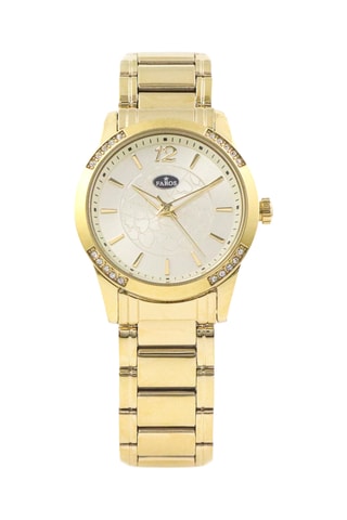 Stalen Quartz Horloge - Goudkleurig