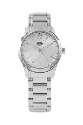 Stalen Quartz Horloge - Zilverkleurig
