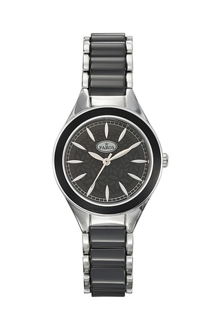Stalen Quartz Horloge - Zilverkleurig en Zwart