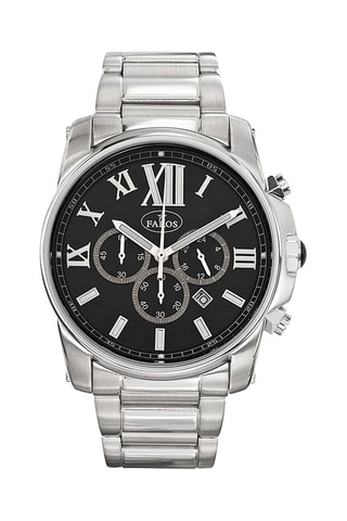Stalen Quartz Horloge - Zilverkleurig en Zwart