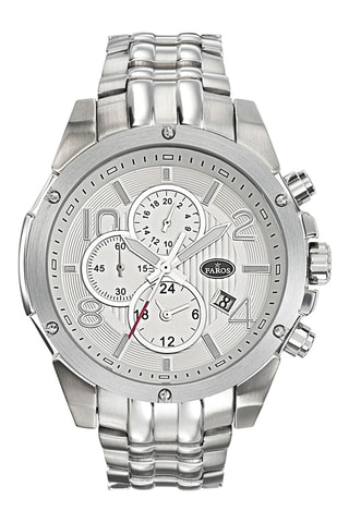 Stalen Quartz Horloge - Zilverkleurig