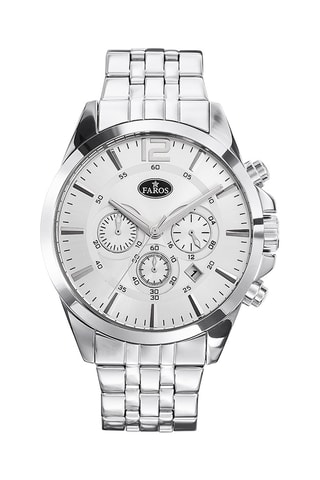 Stalen Quartz Horloge - Zilverkleurig