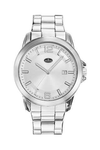 Stalen Quartz Horloge - Zilverkleurig