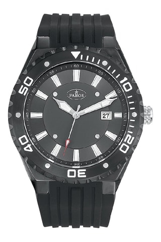 Stalen Quartz Horloge - Zwart