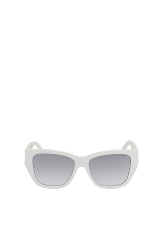 Lunettes de soleil femme - Catégorie 2 - Marc Jacobs - Blanc, argenté et gris