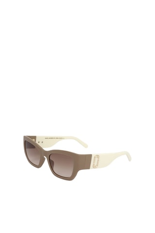 Lunettes de soleil femme - Catégorie 2 - Marc Jacobs - Beige et marron