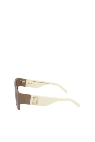 Lunettes de soleil femme - Catégorie 2 - Marc Jacobs - Beige et marron