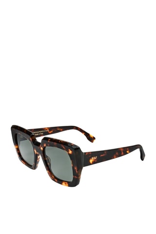 Lunettes de soleil femme - Catégorie 3 - Retrosuperfuture - Jaune et marron