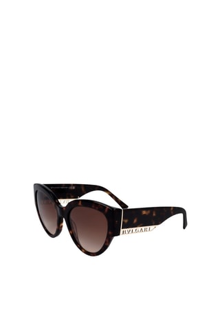 Lunettes de soleil femme - Catégorie 2 - Bulgari - Beige et marron
