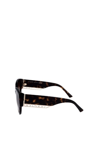 Lunettes de soleil femme - Catégorie 2 - Bulgari - Beige et marron