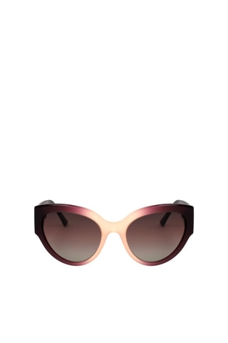 Lunettes de soleil femme - Catégorie 2 - Bulgari - Rouge, marron, violet et rose