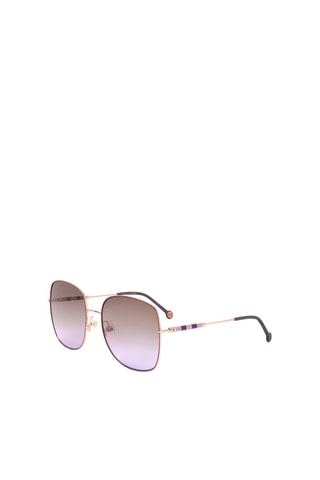 Lunettes de soleil femme - Catégorie 2 - Carolina Herrera - Marron et violet