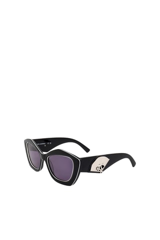 Lunettes de soleil femme - Catégorie 3 - Karl Lagerfeld - Blanc, noir, violet et argenté
