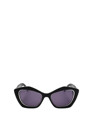 Lunettes de soleil femme - Catégorie 3 - Karl Lagerfeld - Blanc, noir, violet et argenté