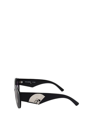 Lunettes de soleil femme - Catégorie 3 - Karl Lagerfeld - Blanc, noir, violet et argenté