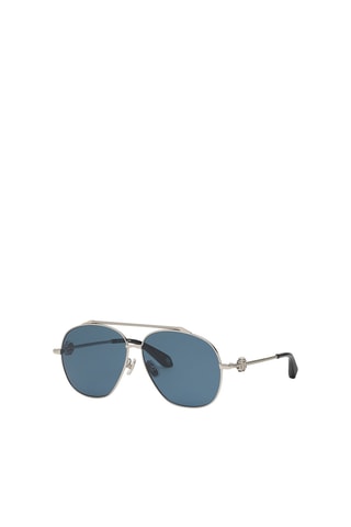 Lunettes de soleil mixte - Catégorie 3 - Roberto Cavalli - Bleu et argenté