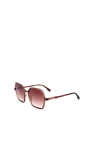 Lunettes de soleil femme - Catégorie 3 - Karl Lagerfeld - Rouge et marron