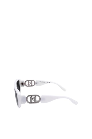 Lunettes de soleil femme KL6085S - Catégorie 3 - Karl Lagerfeld - Blanc et noir