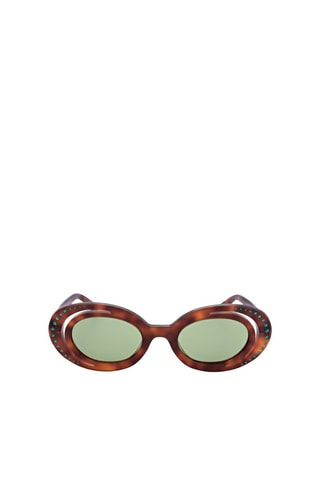 Lunettes de soleil femme - Catégorie 2 - Marni - Noir, bleu et marron