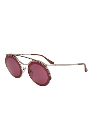Lunettes de soleil mixte - Catégorie 3 - Marni - Rouge, marron, rose et argenté