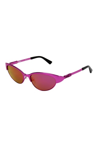 Lunettes de soleil femme - Verres effet miroir - Catégorie 3 - Moschino - Rose