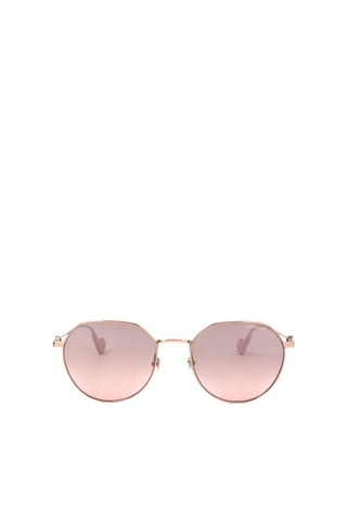 Lunettes de soleil femme - Catégorie 1 - Moncler - Rose et doré