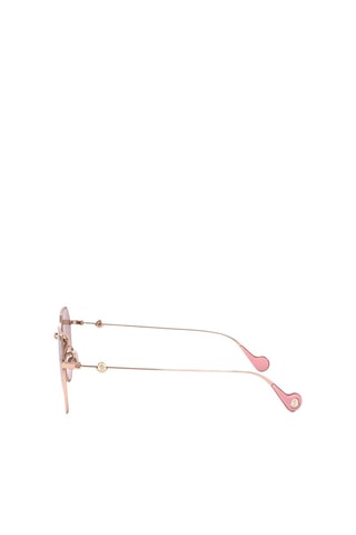 Lunettes de soleil femme - Catégorie 1 - Moncler - Rose et doré