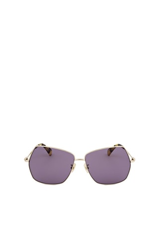 Lunettes de soleil femme - Catégorie 2 - MaxMara - Doré