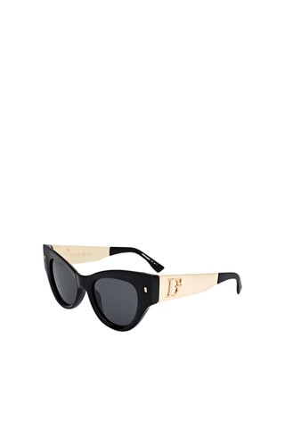 Lunettes de soleil femme - Catégorie 3 - Dsquared2 - Noir et doré