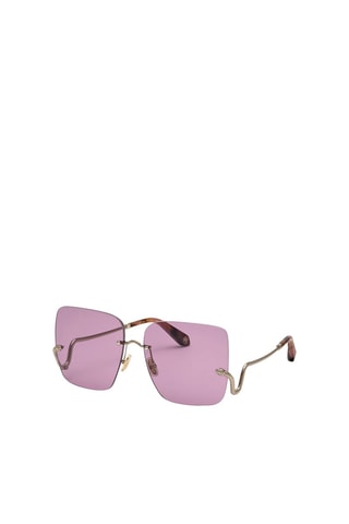 Lunettes de soleil femme - Catégorie 2 - Roberto Cavalli - Violet et doré