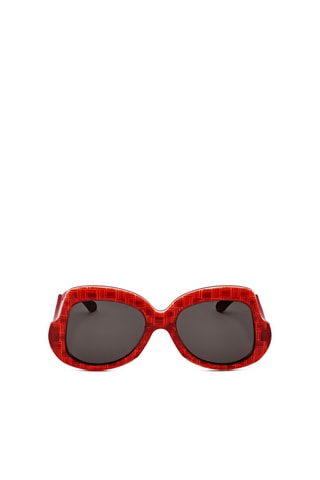 Lunettes de soleil femme - Catégorie 3 - Marni - Rouge et gris