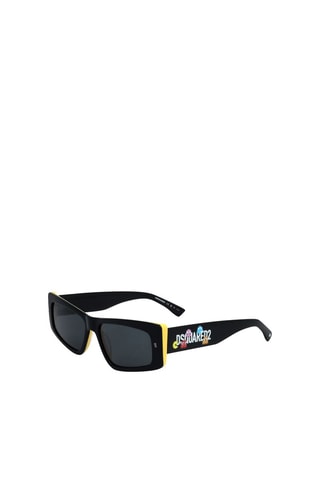 Lunettes de soleil homme - Catégorie 2 - Dsquared2 - Noir et jaune