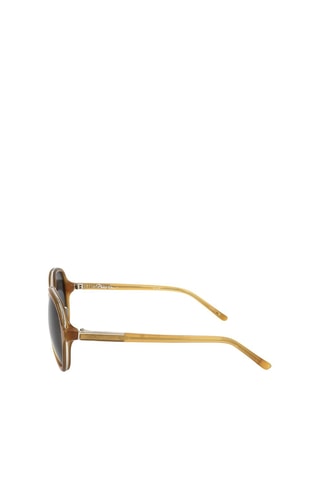 Lunettes de soleil homme - Catégorie 3 - Phillip Lim by Linda Farrow - Marron et argenté