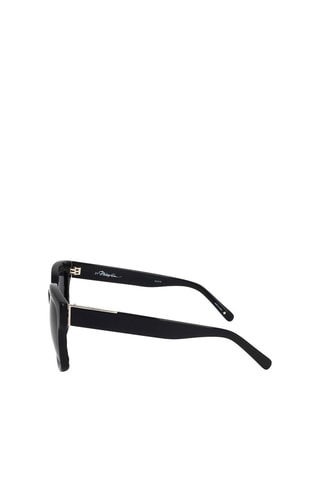 Lunettes de soleil homme - Catégorie 3 - Phillip Lim by Linda Farrow - Noir et argenté