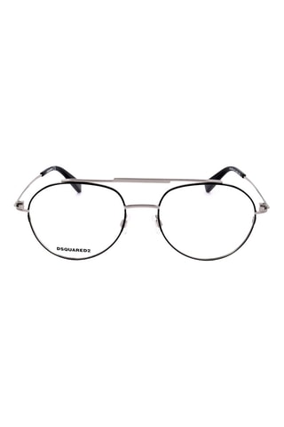 Lunettes de vue homme - Dsquared2 - Noir et argenté