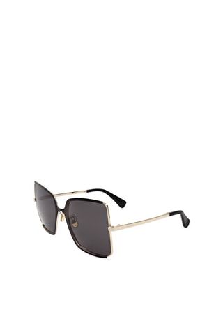 Lunettes de soleil femme - Catégorie 3 - MaxMara - Noir et doré