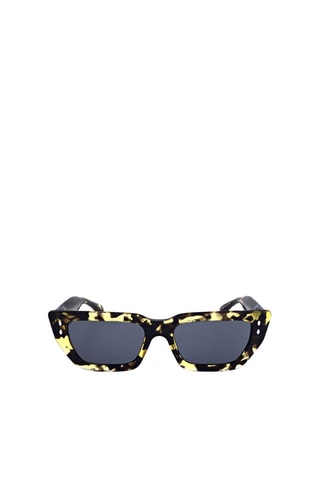 Lunettes de soleil femme - Catégorie 3 - Isabel Marant - Blanc, noir, jaune et gris