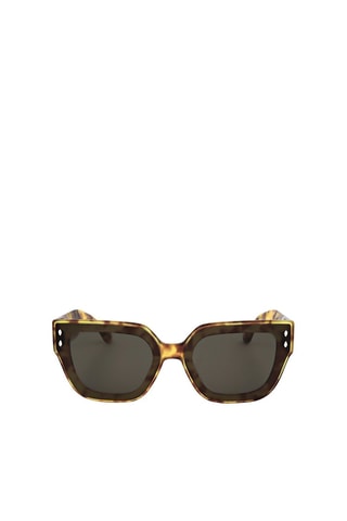 Lunettes de soleil femme - Catégorie 3 - Isabel Marant - Vert et marron