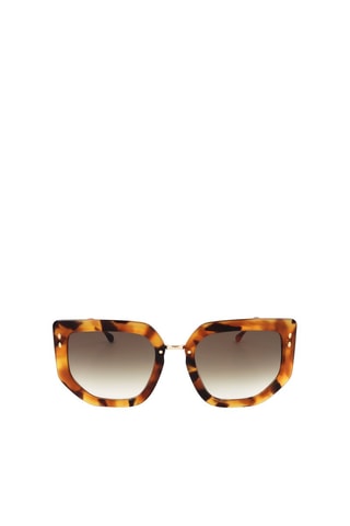 Lunettes de soleil femme - Catégorie 2 - Isabel Marant - Noir, marron, orange et doré