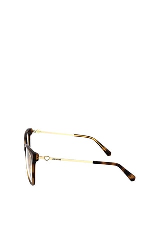 Lunettes de vue femme- Love Moschino - Marron et doré