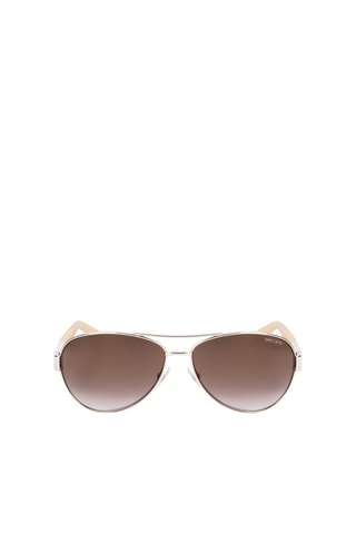 Lunettes de soleil femme Baba - Catégorie 3 - Jimmy Choo - Blanc, marron, doré et argenté
