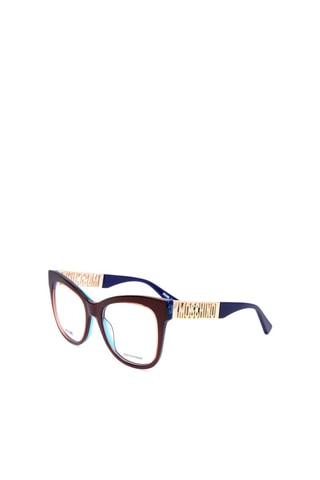 Lunettes de vue femme - Moschino - Bleu, marron et doré