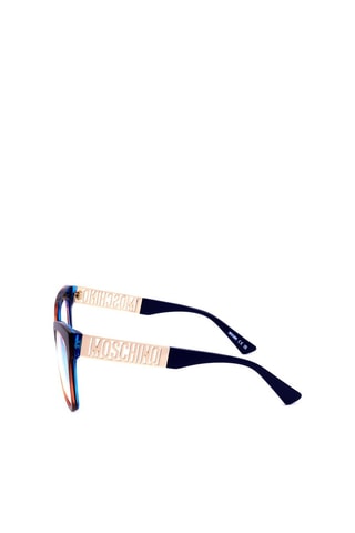 Lunettes de vue femme - Moschino - Bleu, marron et doré
