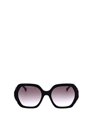 Lunettes de soleil femme - Catégorie 2 - Carolina Herrera - Noir, rouge, rose et argenté