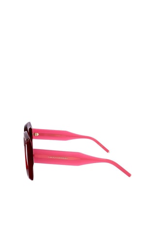 Lunettes de soleil femme - Catégorie 2 - Carolina Herrera - Rouge, marron et rose