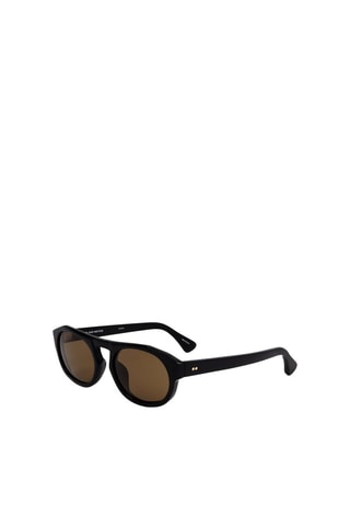 Lunettes de soleil homme - Catégorie 2 - Dries Van Noten by Linda Farrow - Noir et marron
