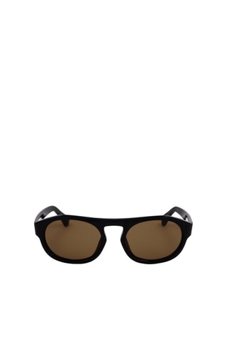 Lunettes de soleil homme - Catégorie 2 - Dries Van Noten by Linda Farrow - Noir et marron