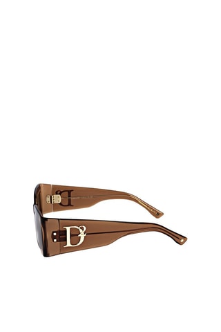 Lunettes de soleil femme - Catégorie 3 - Dsquared2 - Beige et marron