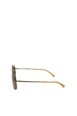 Lunettes de soleil homme - Catégorie 3 - Dries Van Noten by Linda Farrow - Marron